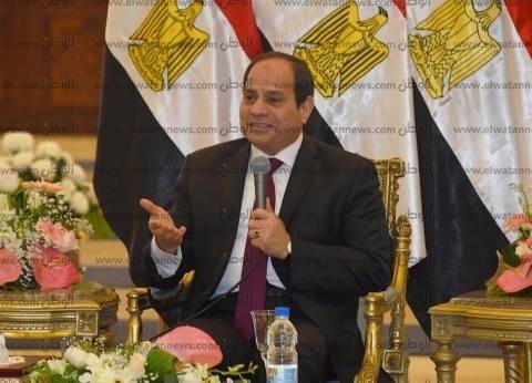 "السيسي": "لو راح الـ 90 مليون مصري هيروح معاهم حتى الدين"