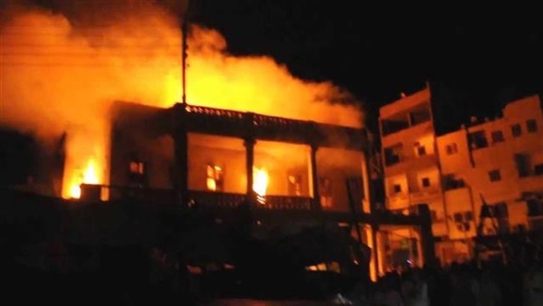 بالفيديو.. انفجار أسطوانة بوتاجاز داخل مقهى في المعصرة