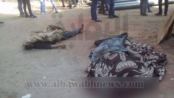 مذبحة أوسيم| صور جديدة من مسرح الجريمة.. جثث ودماء في الشارع
