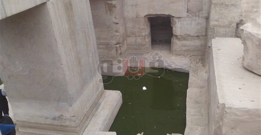ظهور أرضية حمام الأوزيريون بمعبد أبيدوس لأول مرة منذ 80 عاما "فيديو وصور"