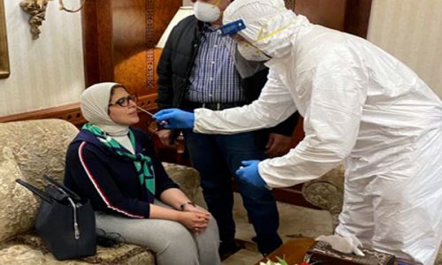 صور.. وزيرة الصحة تخضع للحجر الصحي بعد عودتها من الصين