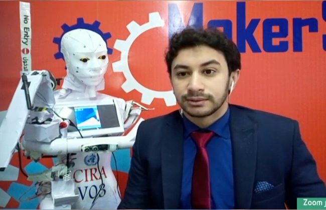 المخترع المصري لروبوت مسحات كورونا: «أتمنى تصنيعه في مصر بدلا من الخارج» | فيديو