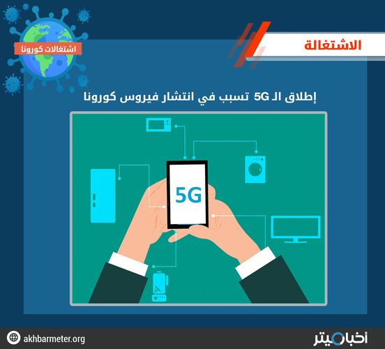 إطلاق 5G تسبب في انتشار فيروس كورونا