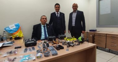 جمارك مطار القاهرة تضبط محاولة تهريب عدد من طائرات الدرون المفككة