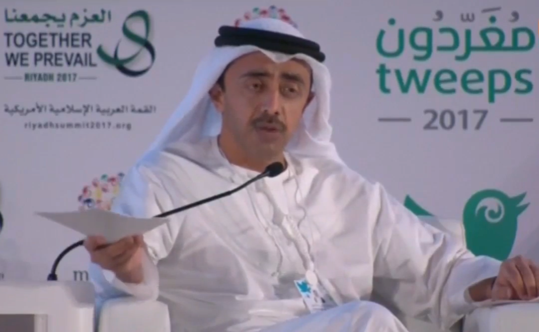 وزير الخارجية الإماراتي يدعو أوروبا للتضييق على الإسلام