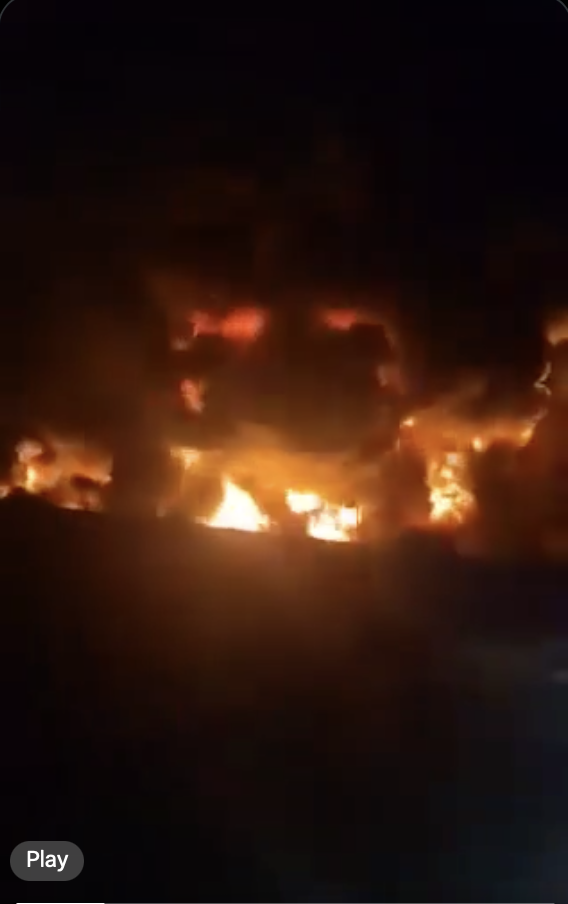 فيديو حرائق حقل الغوار النفطي في السعودية