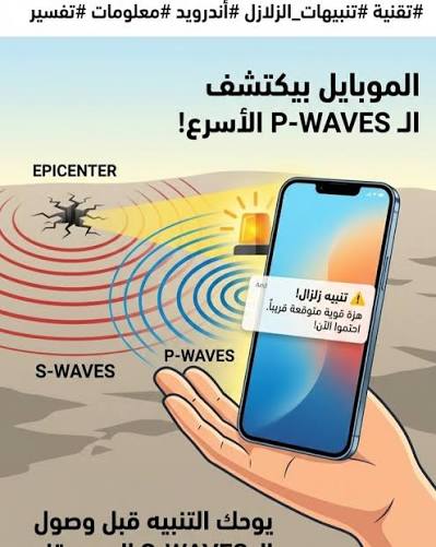 أجهزة أندرويد تحذر المستخدمين من الزلازل قبل حدوثها
