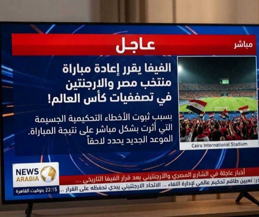 قرار بإعادة مباراة مصر والارجنتين..حقيقة أم أمنية